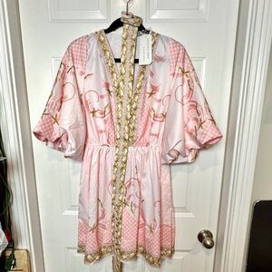 NWT Lorraine Designs, AU Exclusive Print Floral Dress w Belt, Size 8 AU/4 US